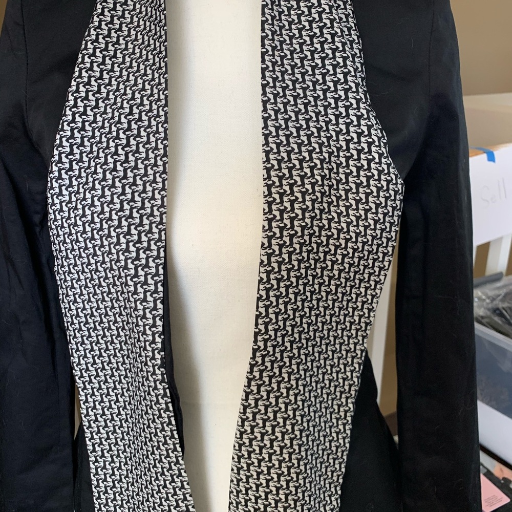 Dog Print Scarf w Fringe